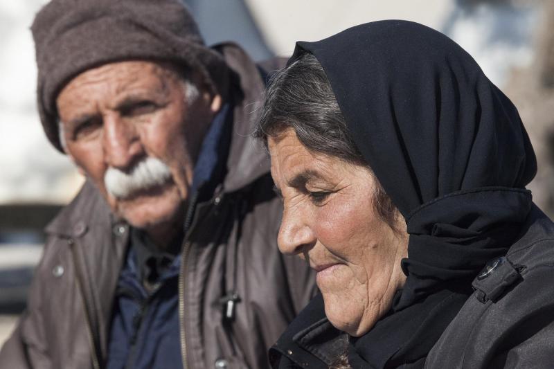 Syrian refugees on the Greek island of Lesvos