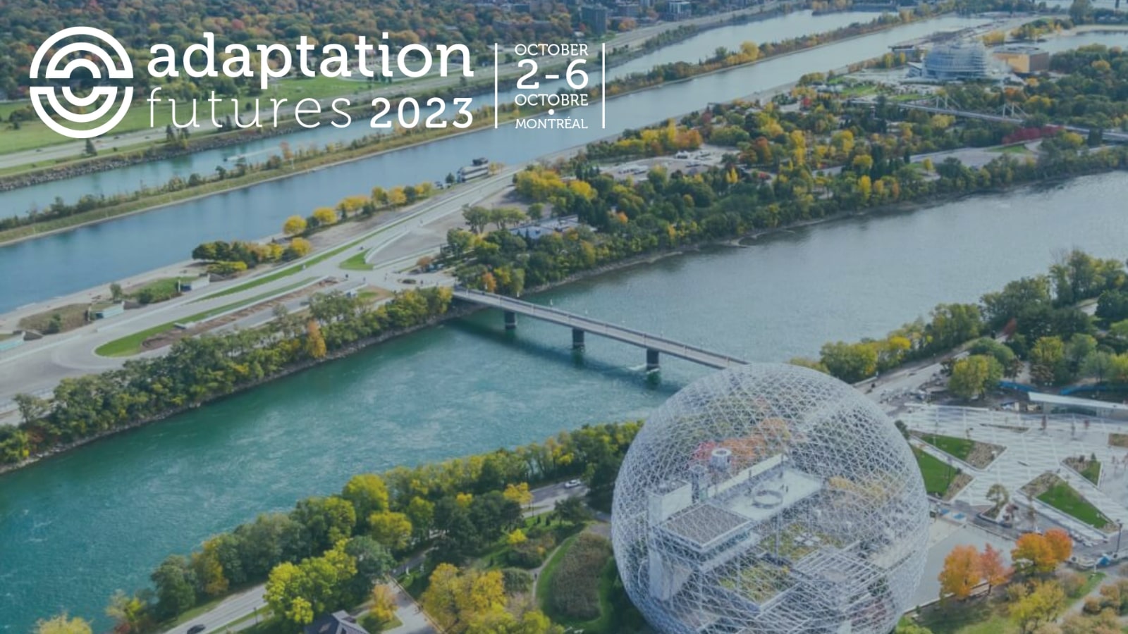  Aerial view of Montreal biosphere