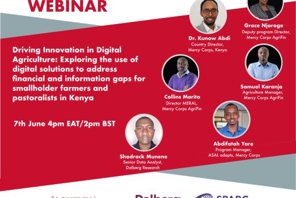 SPARC Dalberg Research and MercyCorps AgriFin webinar on the role of digital financial and information services to support producer livelihoods in Kenya