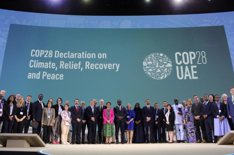 SPARC's work on the conflict-climate change nexus contributed to COP28's Climate, Relief, Recovery and Peace Declaration which was launched on 3 December.