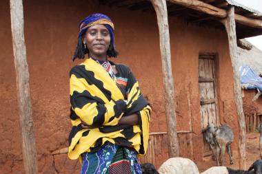 Young Borona lady with goats credit ILRI